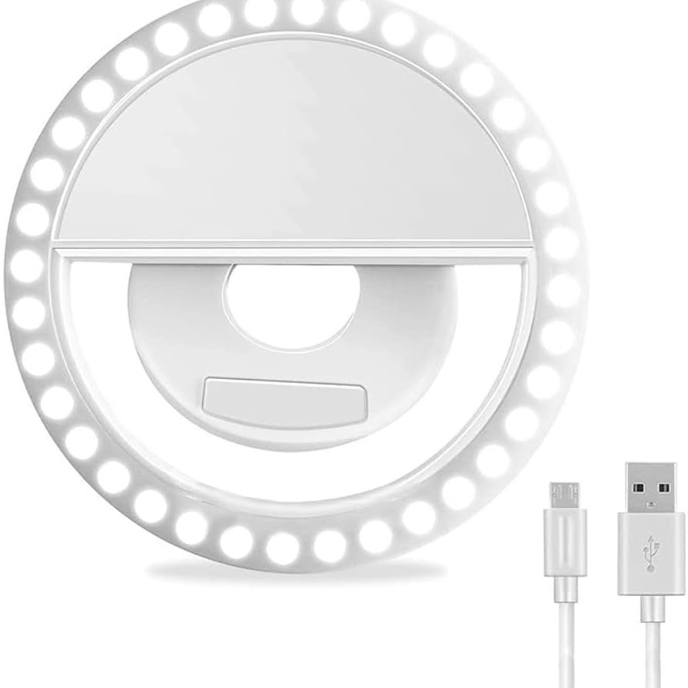 Cell phone clip on ring light